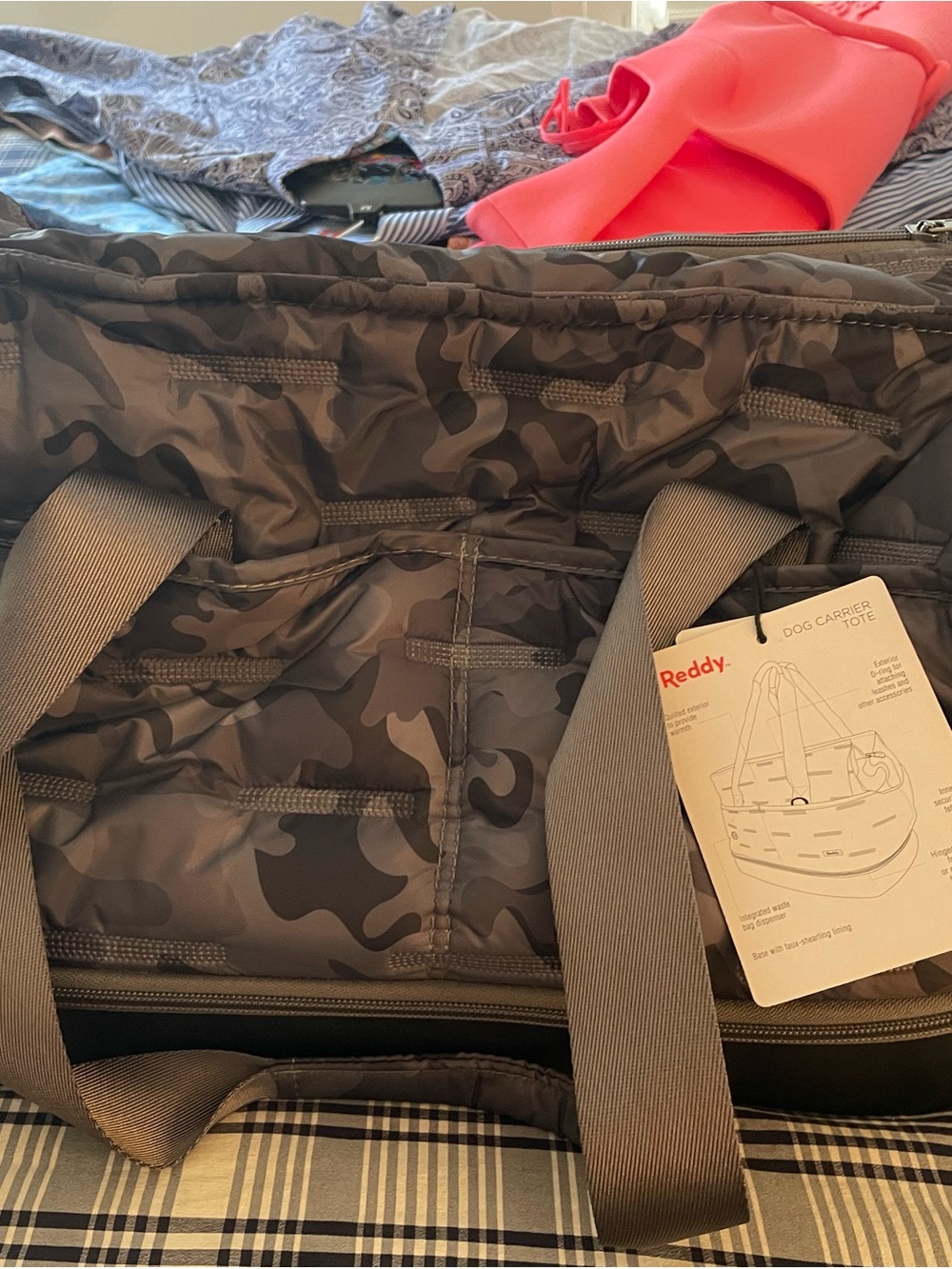 Reddy Dog Carrier Tote in Charcoal/Gray